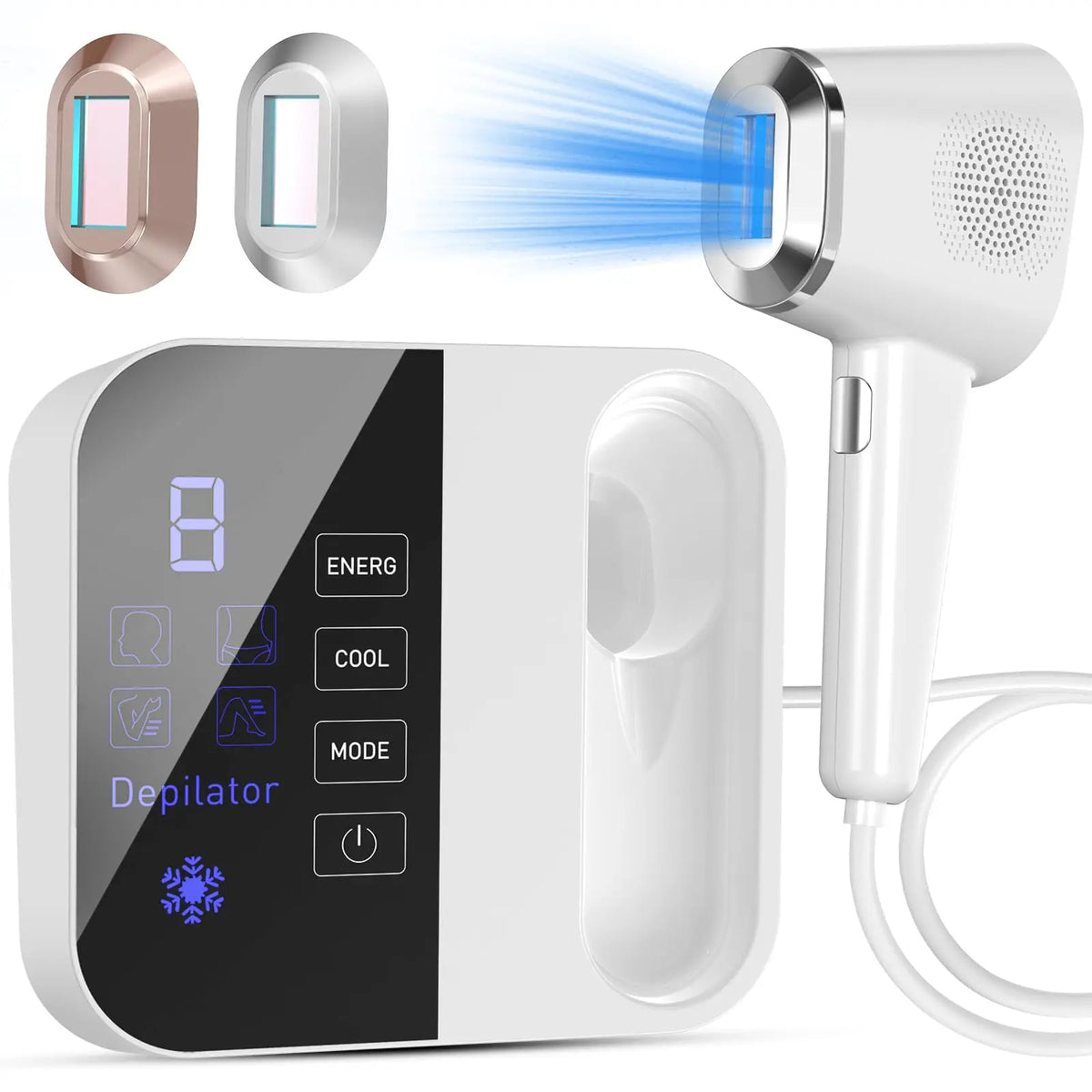 Advanced Hair Removal Epilator Device With Integrated Cooling System
