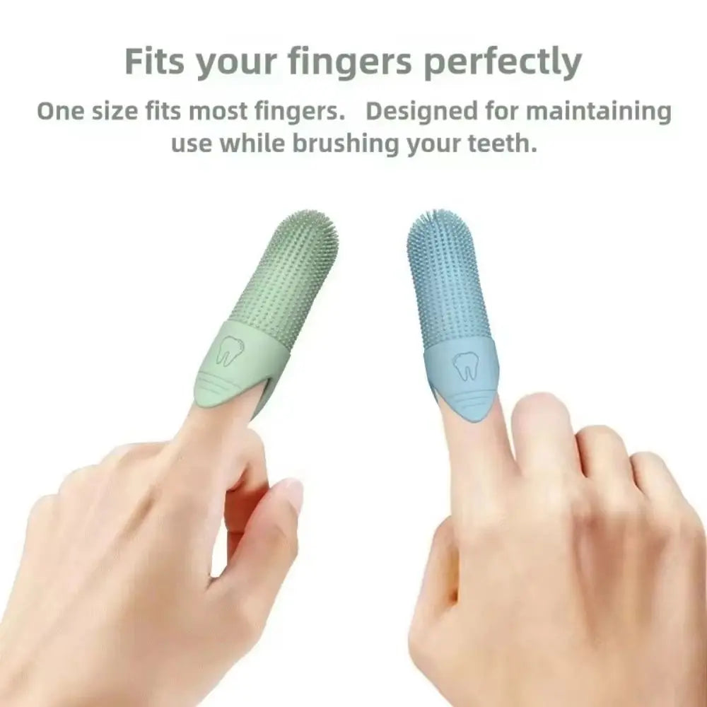 Food Grade Silicone Finger Toothbrush For Pet Dental Care