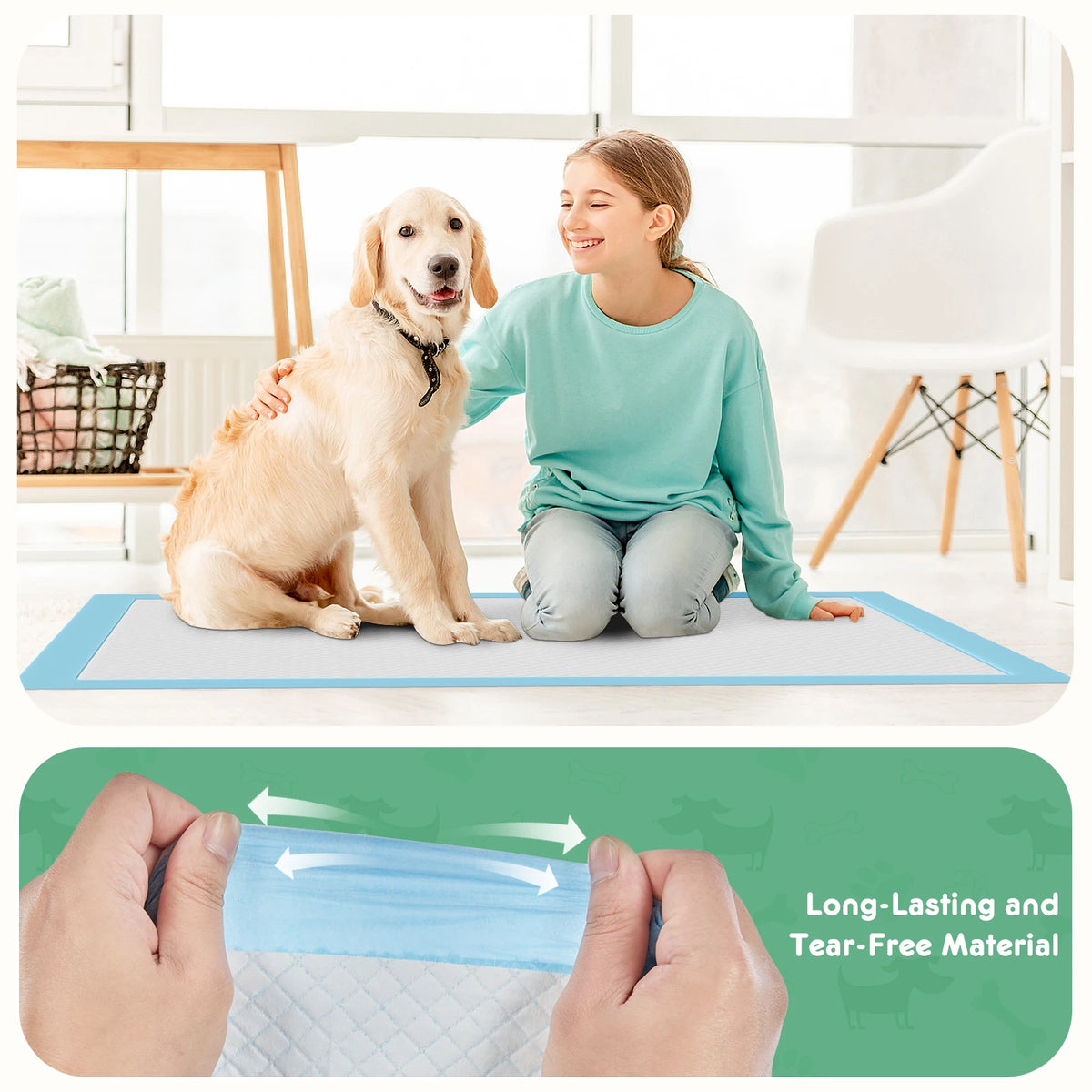 Disposable Underpads For Pets Leakproof Quick Dry Training Pads
