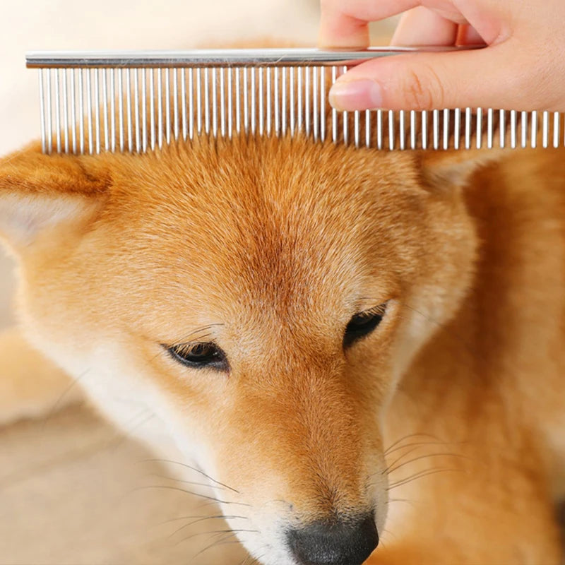 Stainless Steel Dog Comb For Removing Long Thick Pet Fur