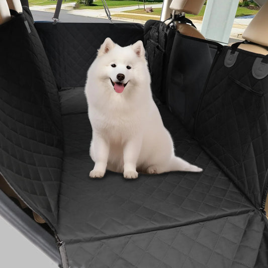 Bingopaw Waterproof Dog Car Seat Cover With Pockets And Hard Base