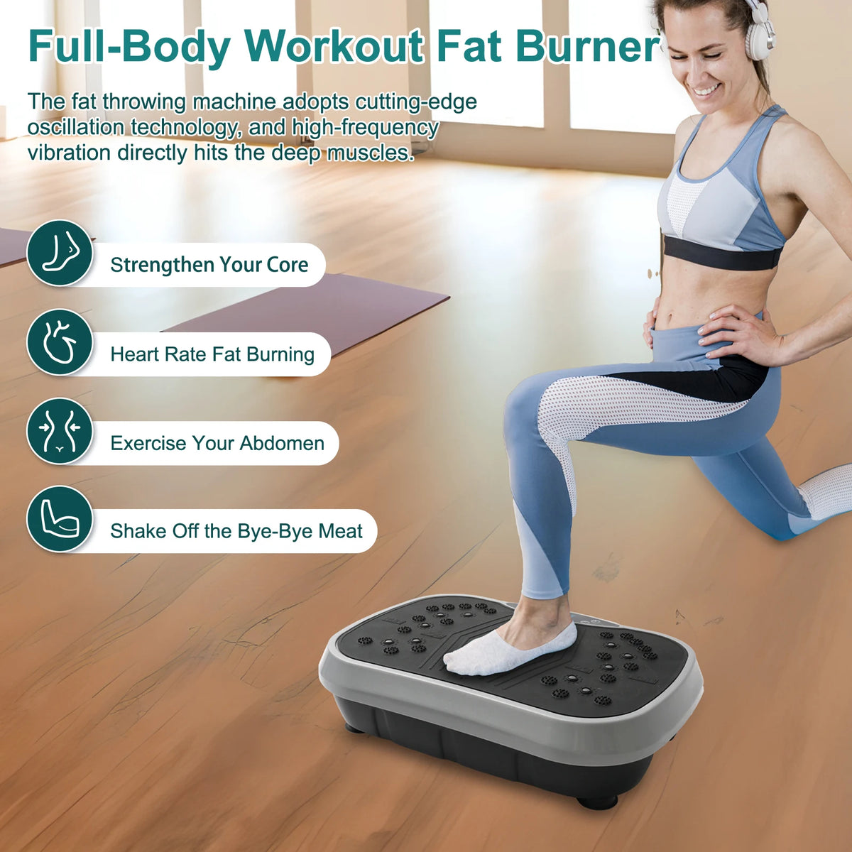Vibration Plate Exercise Machine Whole Body Workout