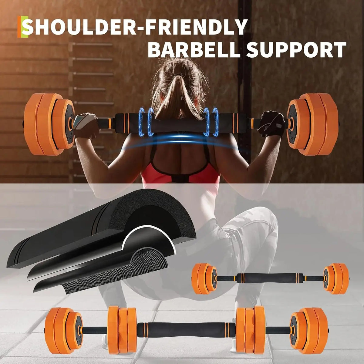 4-in-1 Adjustable Dumbbell Set for Home Gym Strength Training