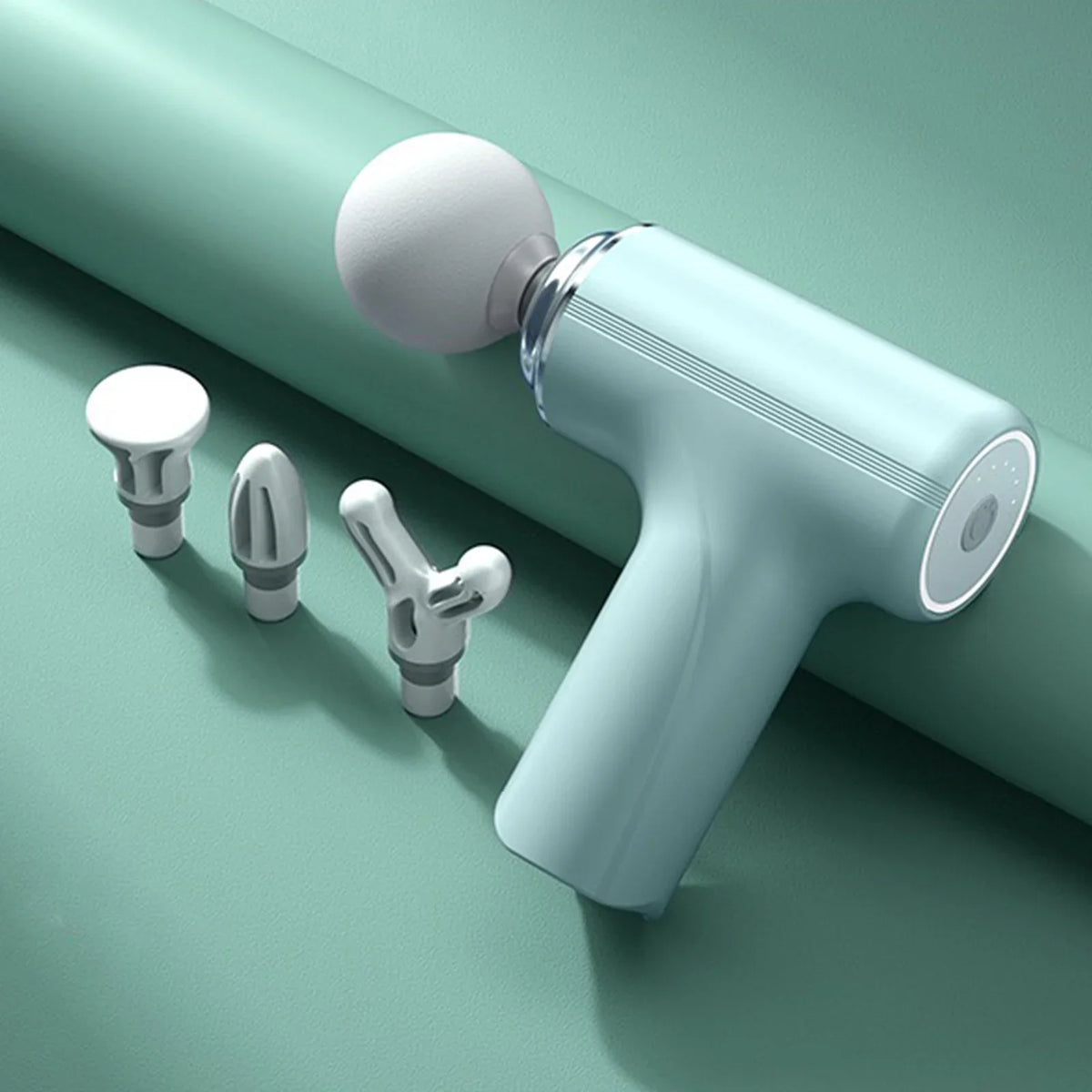 Portable Electric Fascia Massage Gun With 4 Interchangeable Heads