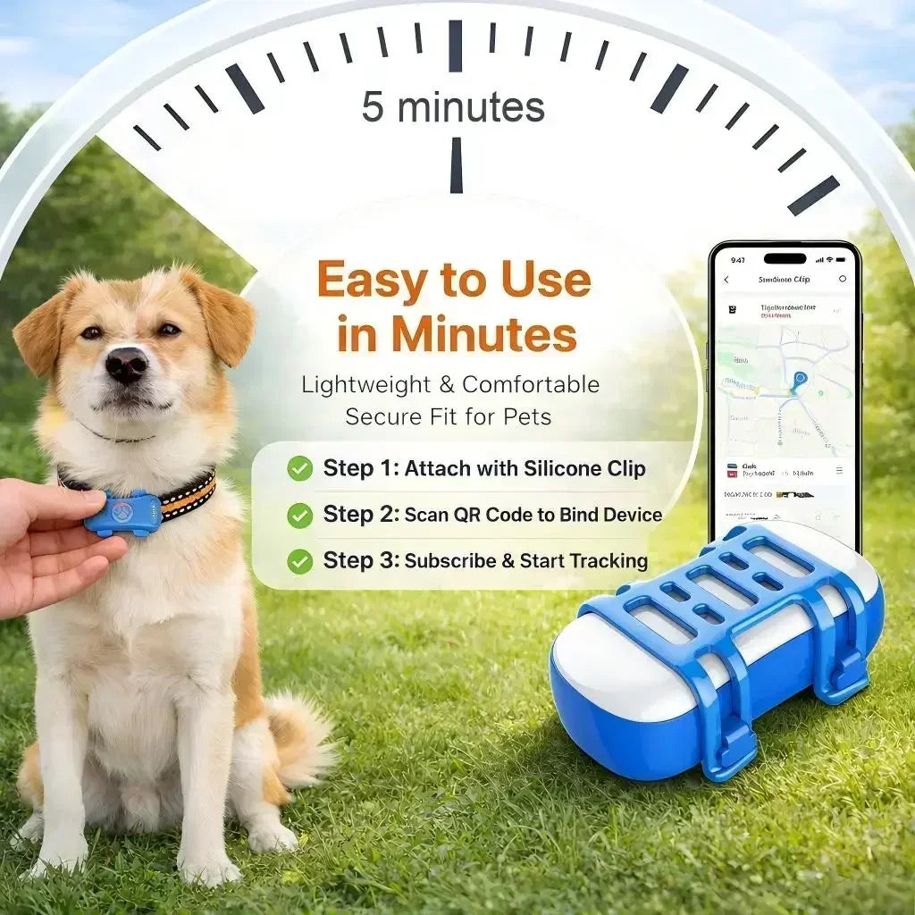 WANWAYTECH GPS Pet Tracker 4G For Dogs And Cats IP67