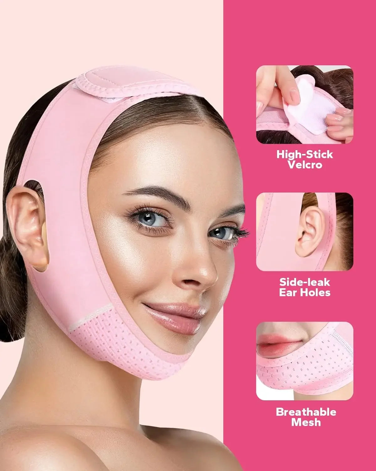 Reusable V Shaped Facial Strap For Daily Skin Care Support
