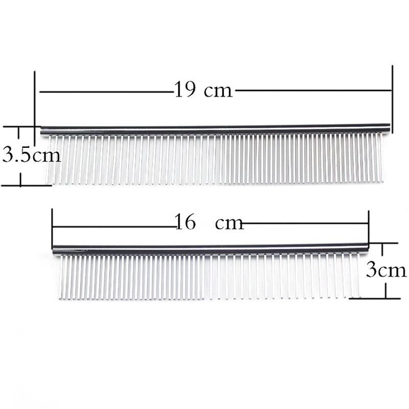 Stainless Steel Dog Comb For Removing Long Thick Pet Fur