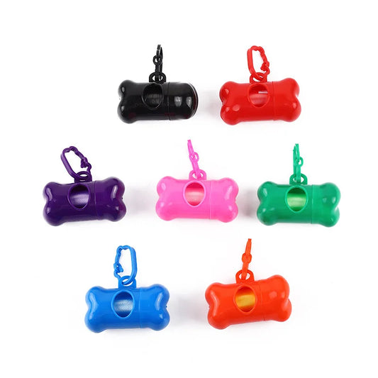 Bone Shaped Portable Dog Waste Bag Dispenser For Daily Walks