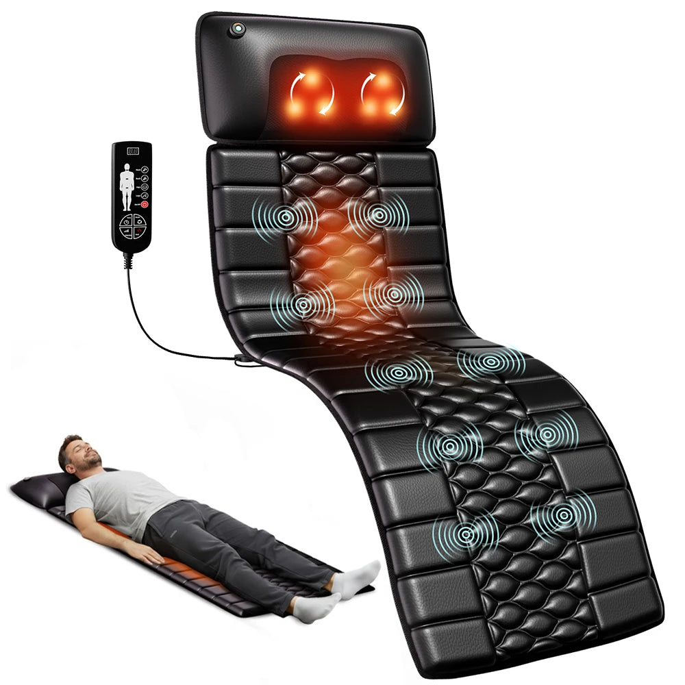 HOMEMASSA Shiatsu Full Body Massage Mat With Heat And Motors