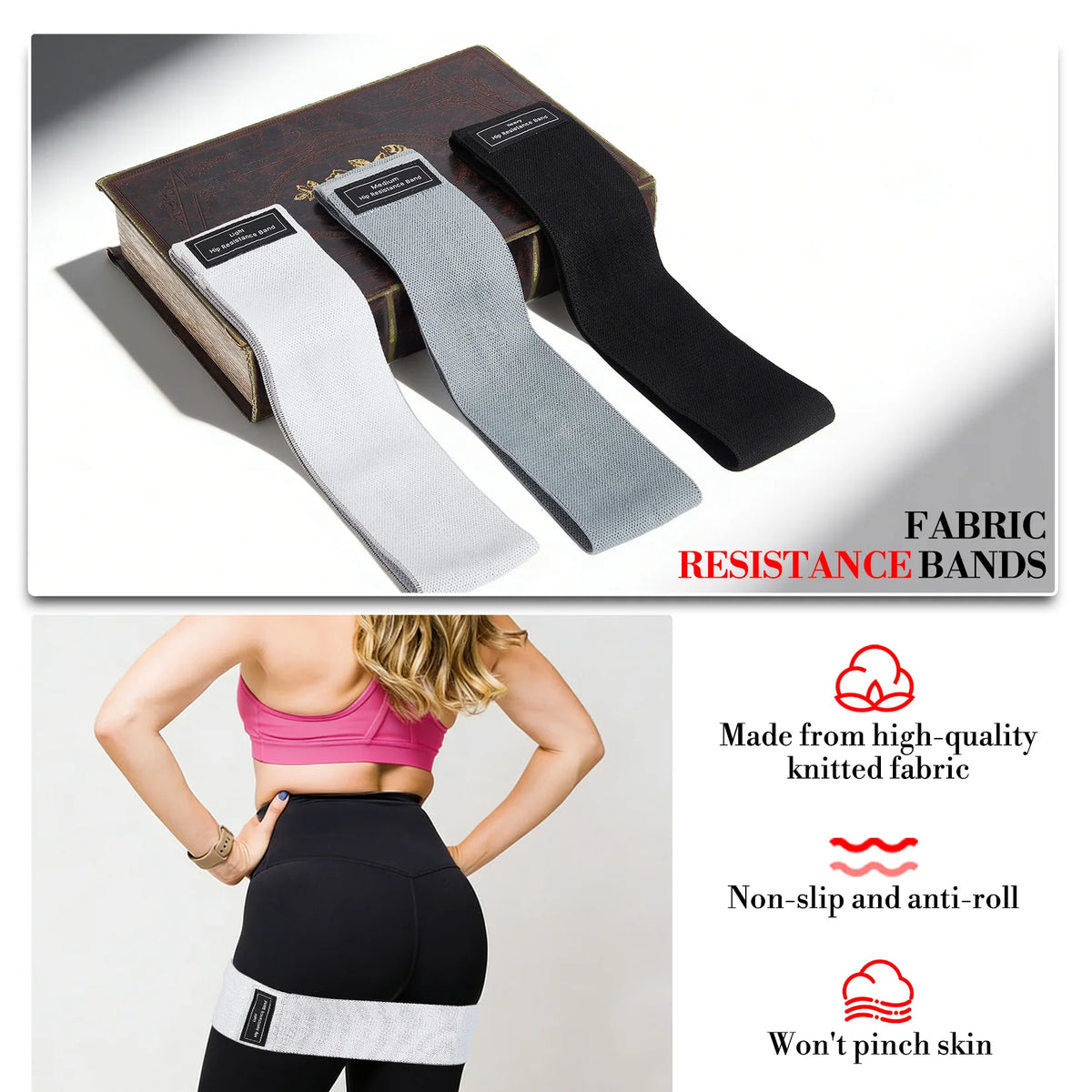 Professional Pilates Set Ring Ball Fabric Band For Home Workout