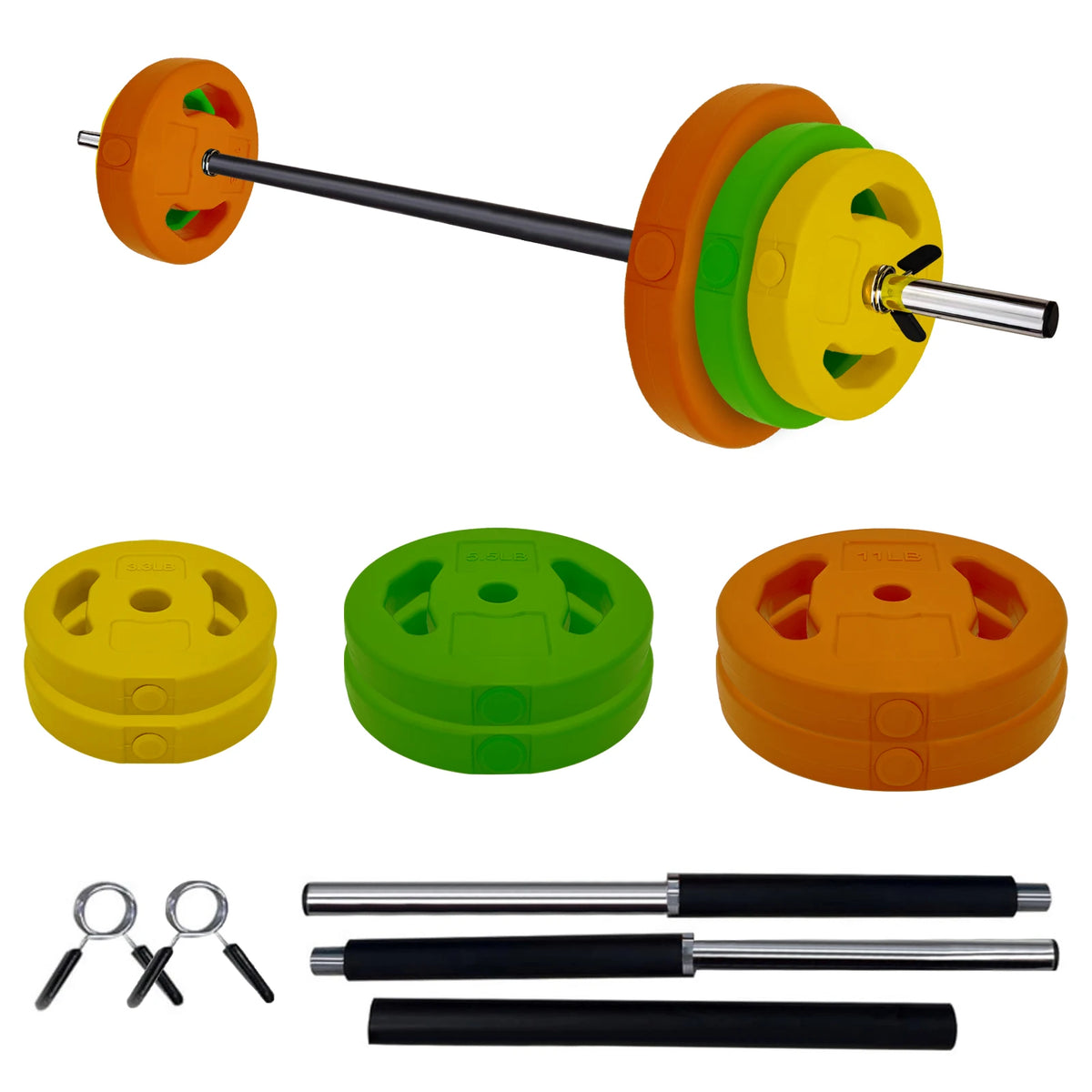Twister.Ck Adjustable Barbell Free Weights Set for Home Gym