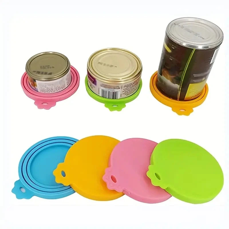 Reusable Silicone Pet Food Can Lid For Dogs And Cats