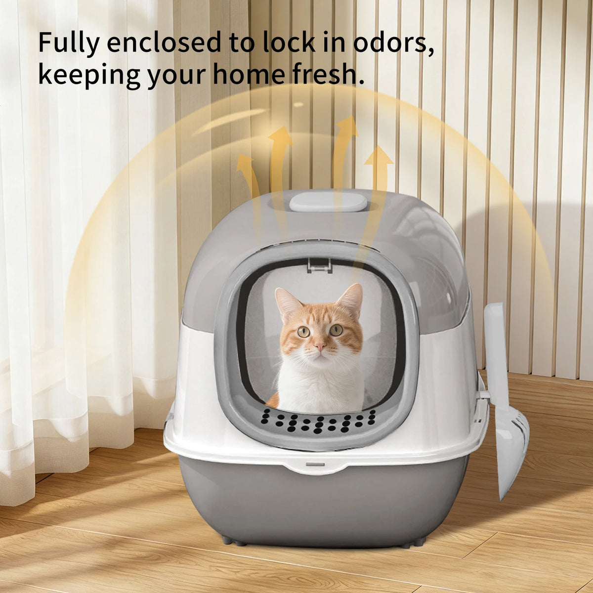Dual Mode Extra Large Switchable Cat Litter Box For Multi Cats