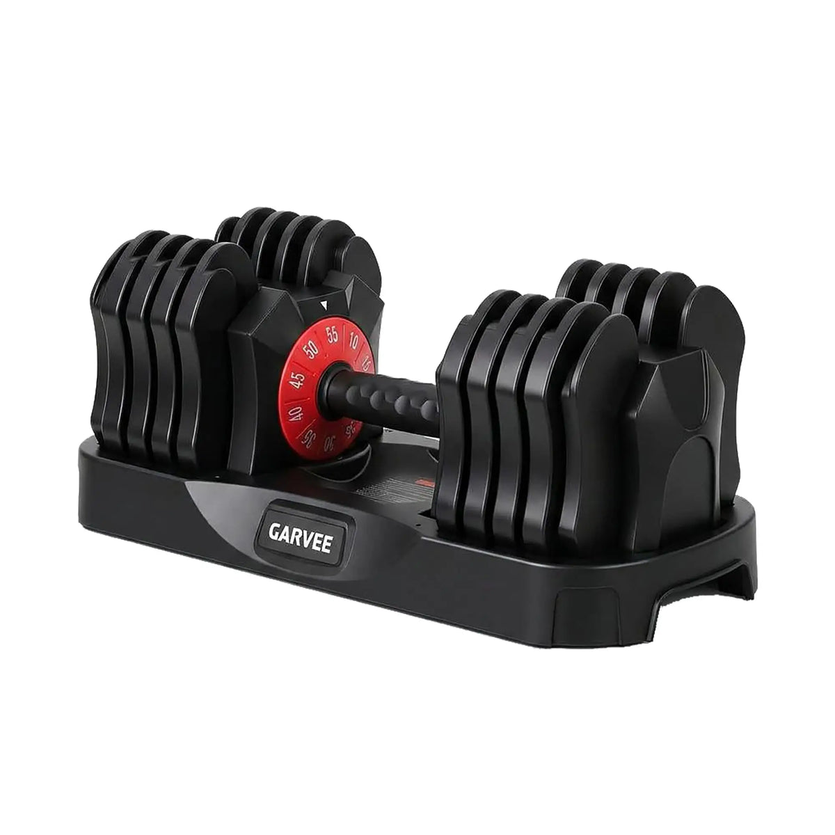 HiMISS Adjustable Dial Dumbbell With Storage Tray For Strength Training