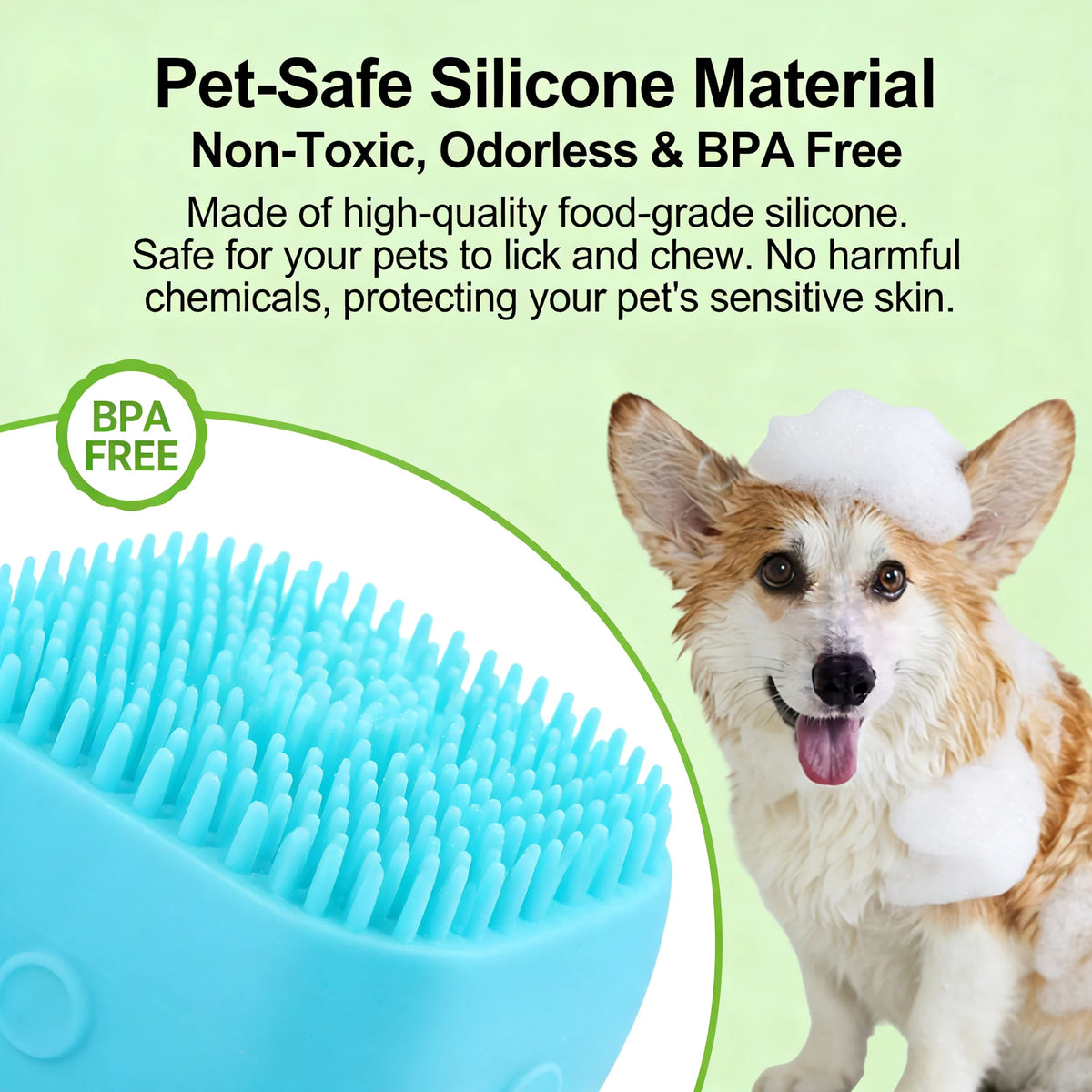 Soft Silicone Pet Massage Gloves For Dog And Cat Grooming