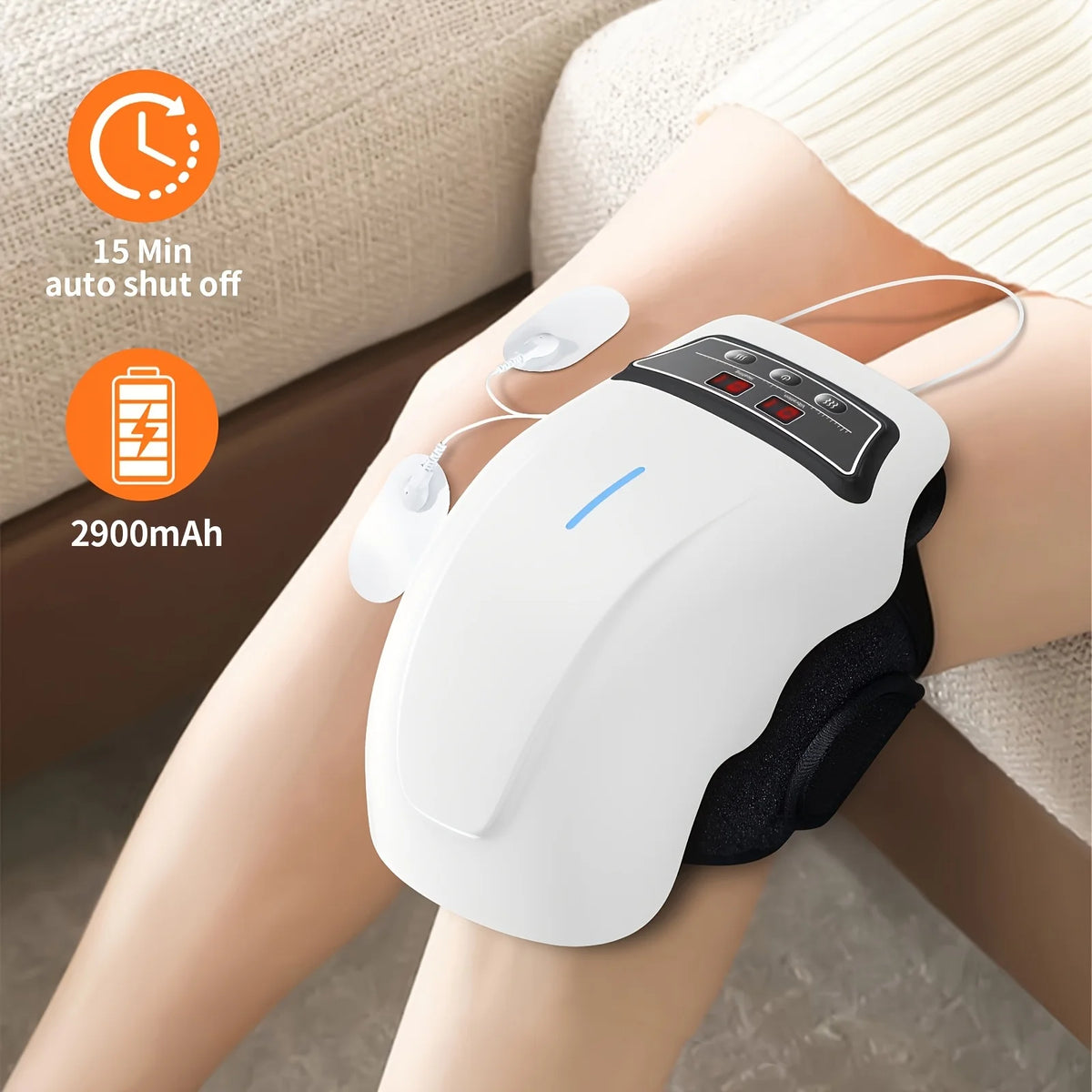 Ekmoey Cordless Knee Massager With Heat And Vibration Therapy
