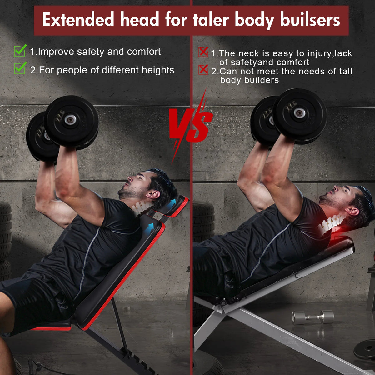 Adjustable Foldable Weight Bench For Full Body Strength Training