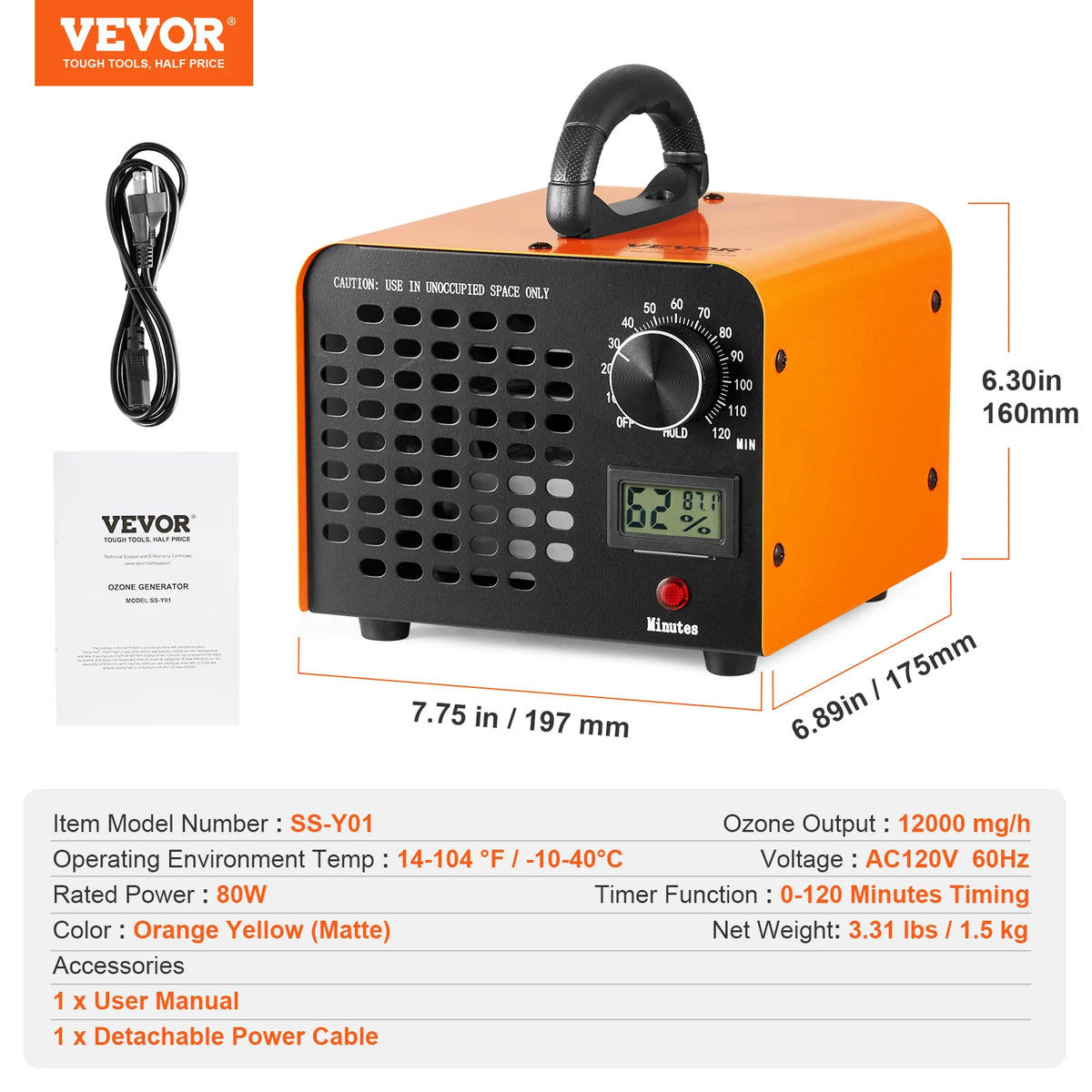 SucceBuy Commercial Ozone Generator For Odor Removal