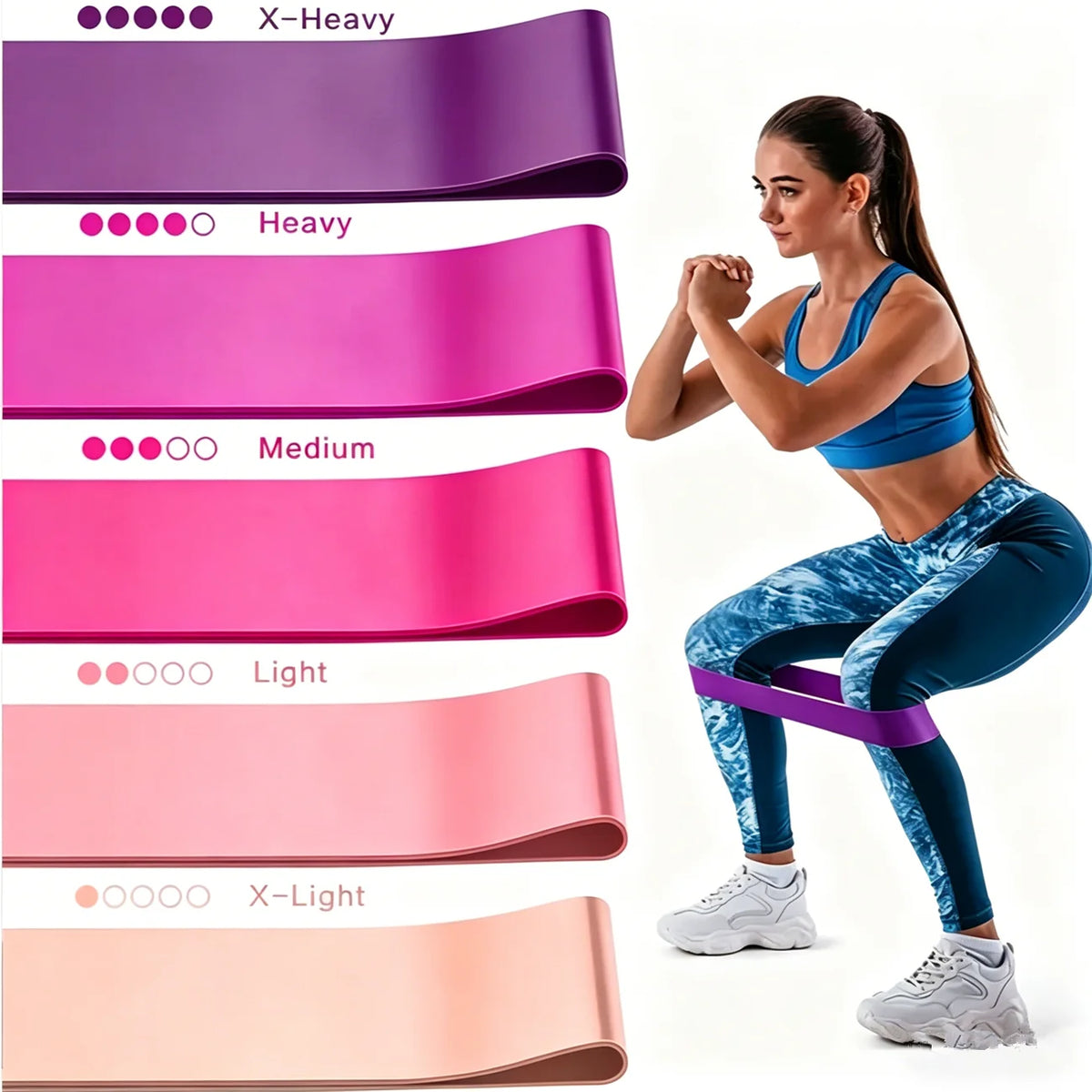 Fitness Exercise Loop Bands Yoga Resistance Training Bands