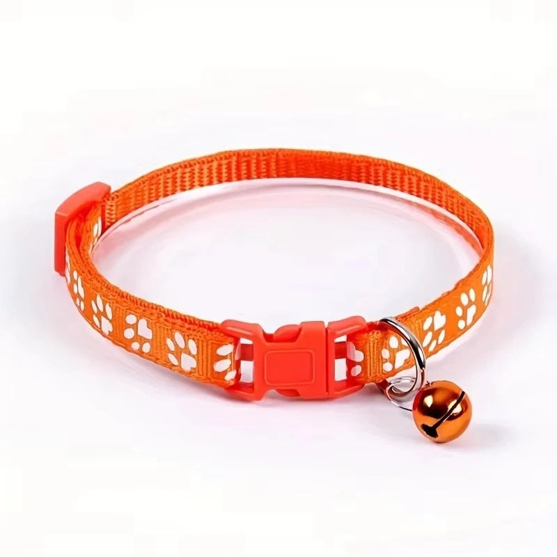 Premium Adjustable Cat Collar With Soft Ribbon And Bell