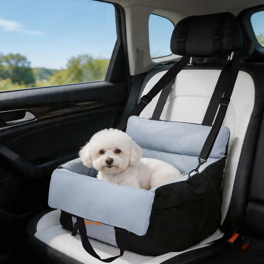 BINGOPAW Washable Dog Car Seat With Secure Safety Belt