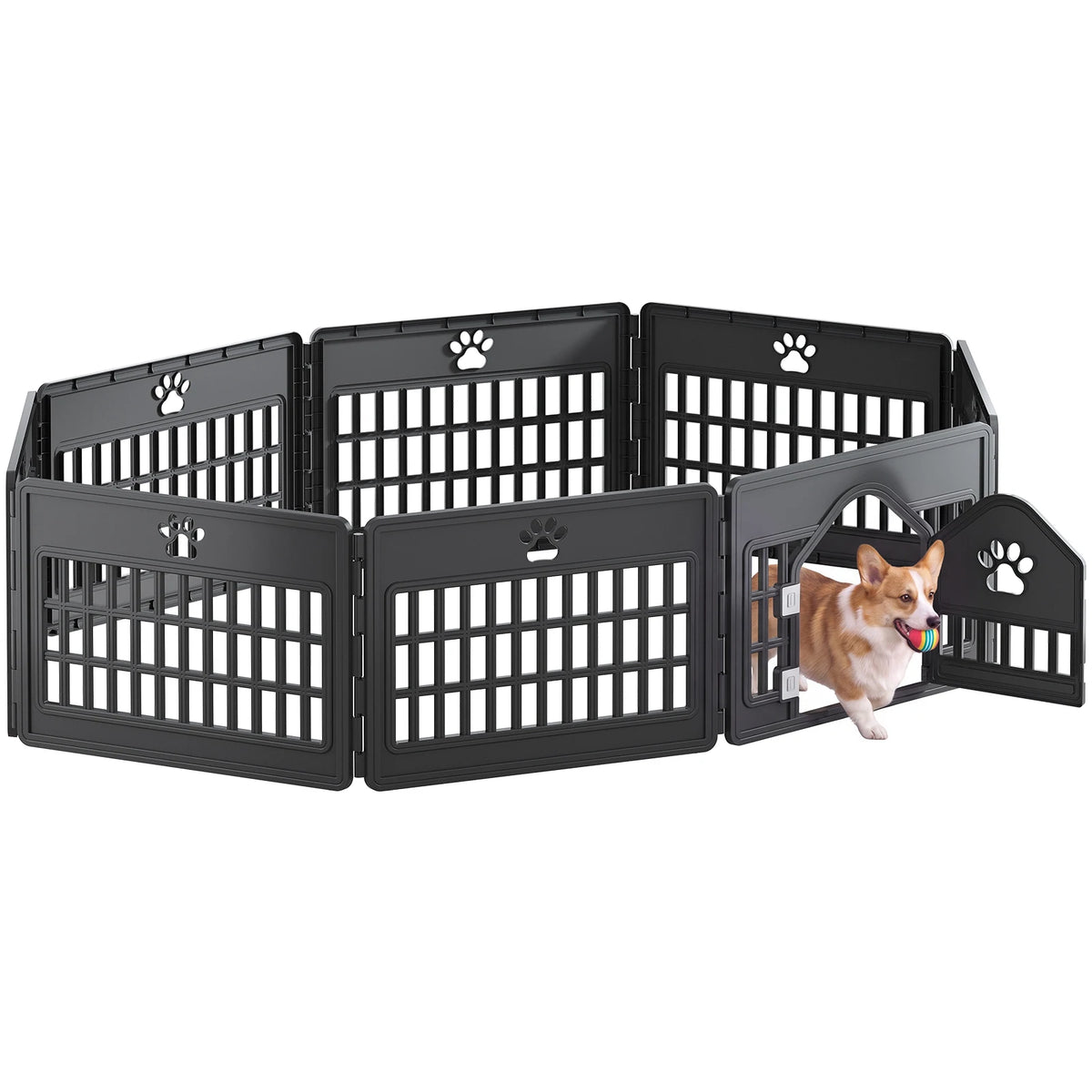 MCQ Expandable Plastic Dog Playpen for Indoor and Outdoor Use
