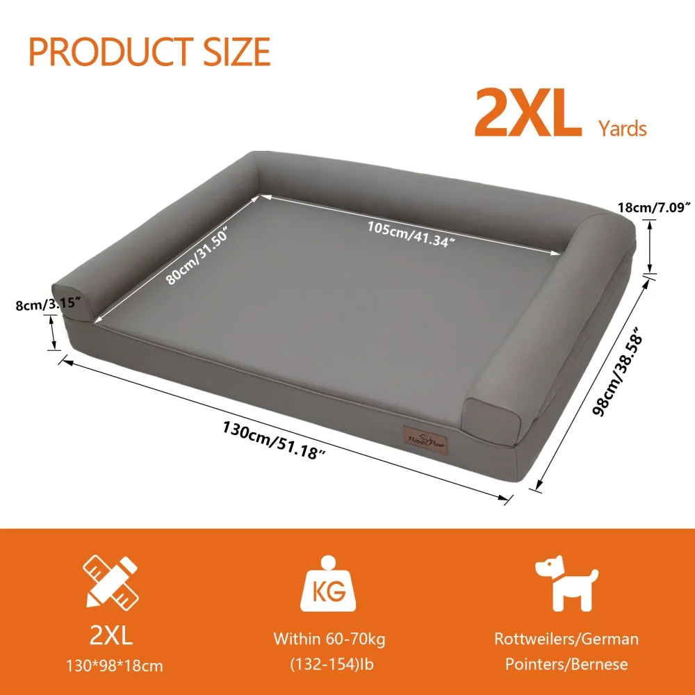 BORWART Extra Large Orthopedic Dog Sofa Bed Calming
