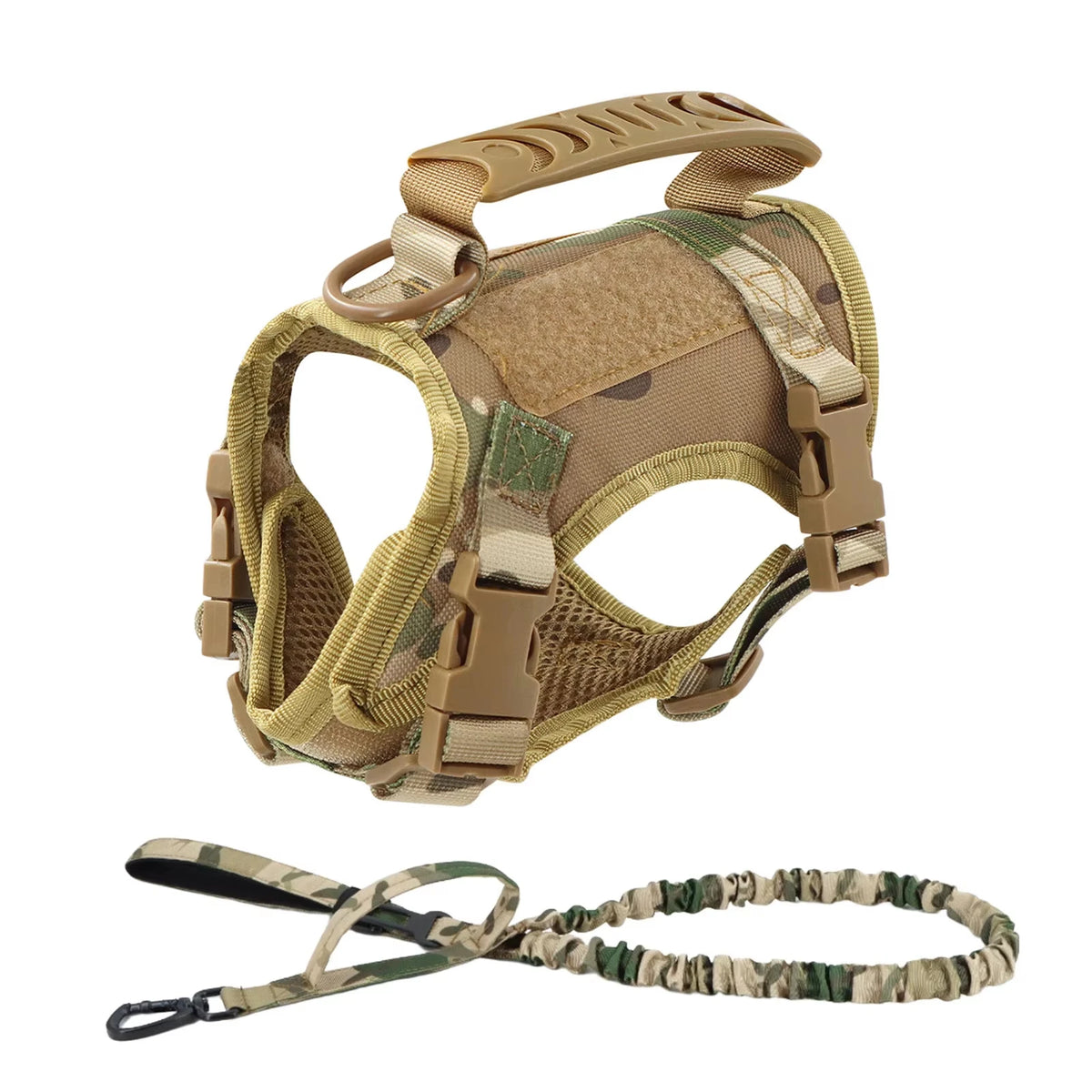 Tactical Puppy Harness Leash Set For Small Dogs Adjustable