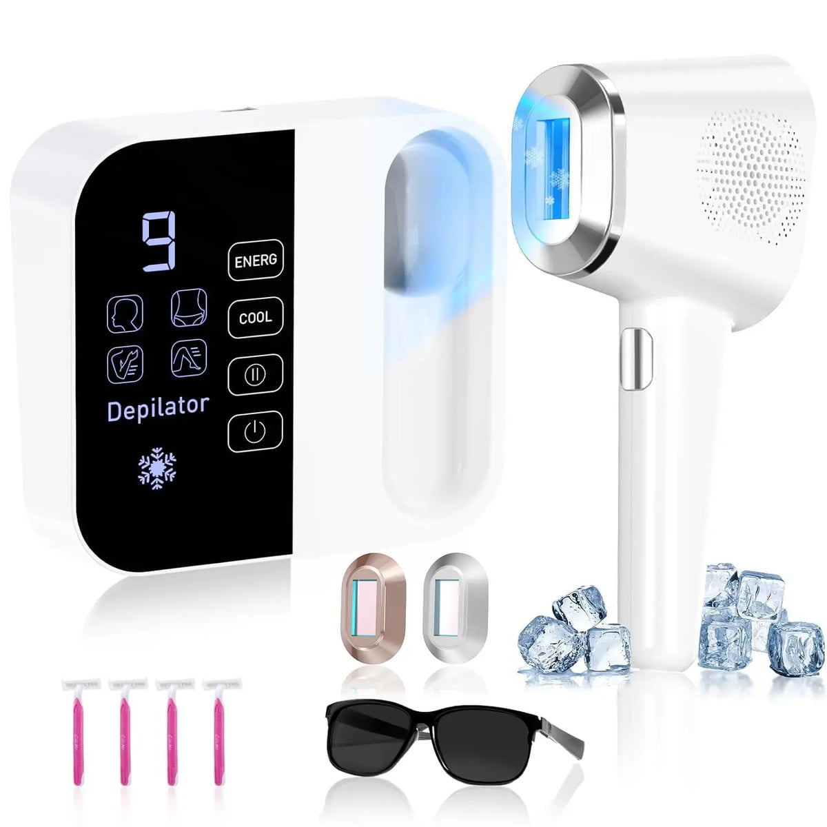 Advanced Hair Removal Epilator Device With Integrated Cooling System