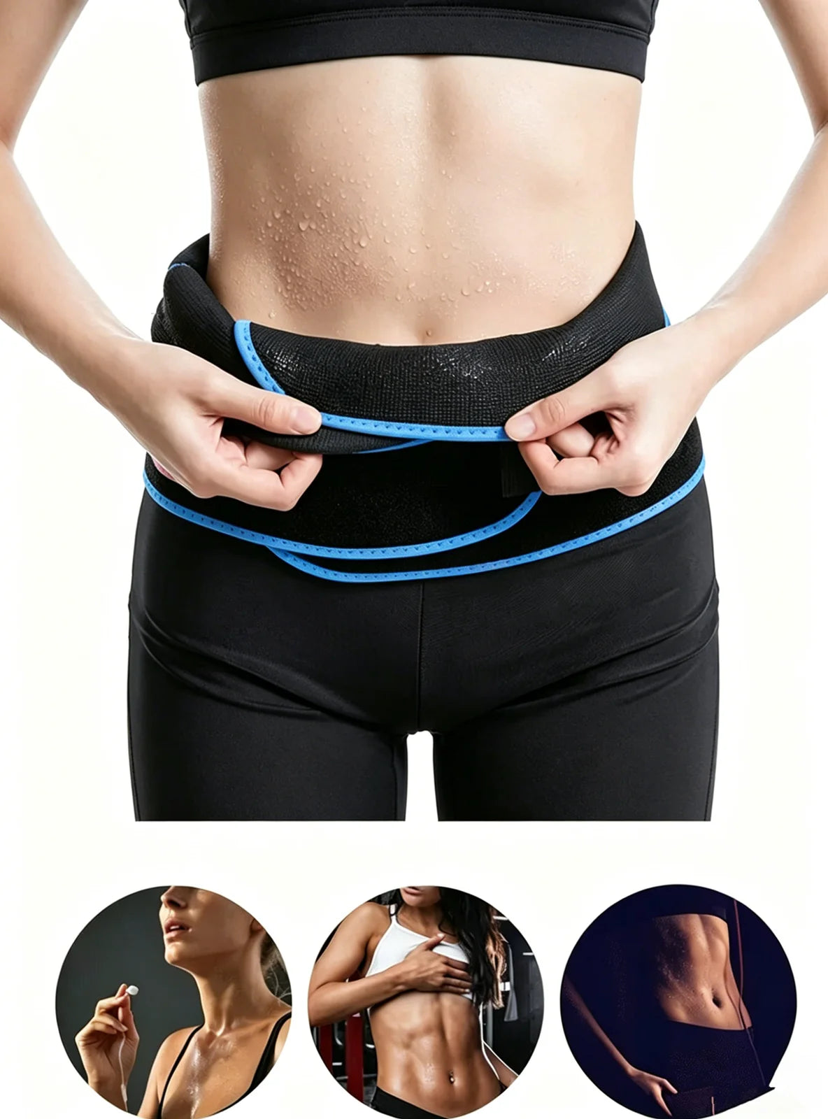 Microfiber Waist Trimmer Belt With Phone Pocket For Fitness