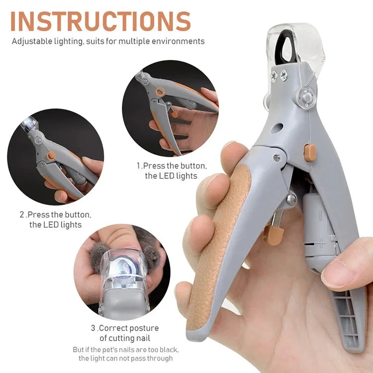 Lism Portable Led Nail Trimmer For Dogs And Cats