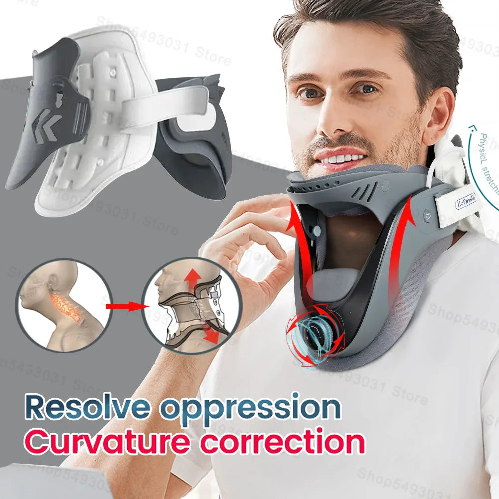 Adjustable Cervical Neck Traction Device For Home Orthopedic Support