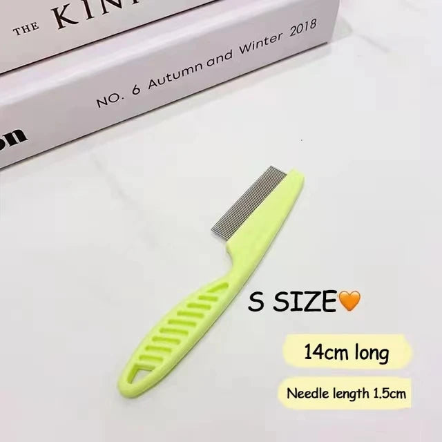 Stainless Steel Pet Hair Shedding Comb For Cats And Dogs