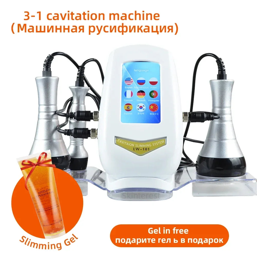 Moonic 3in1 Slimming Cavitation Machine Facial Body Skin Care Massager