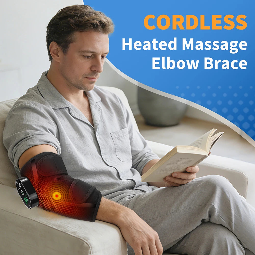 Hailicare Cordless Heated Elbow Massager With Vibration Therapy