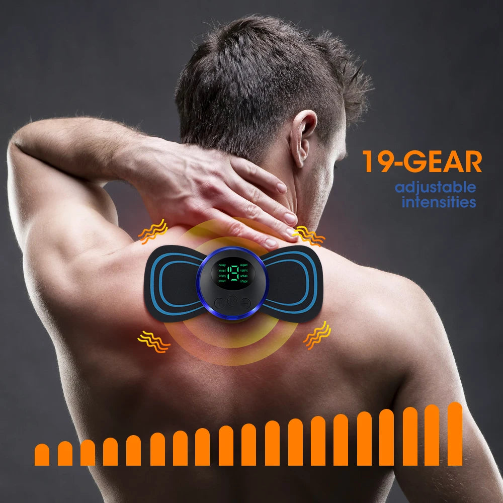 Hailicare Electric Portable Neck Massager Cervical Muscle Relaxation Patch