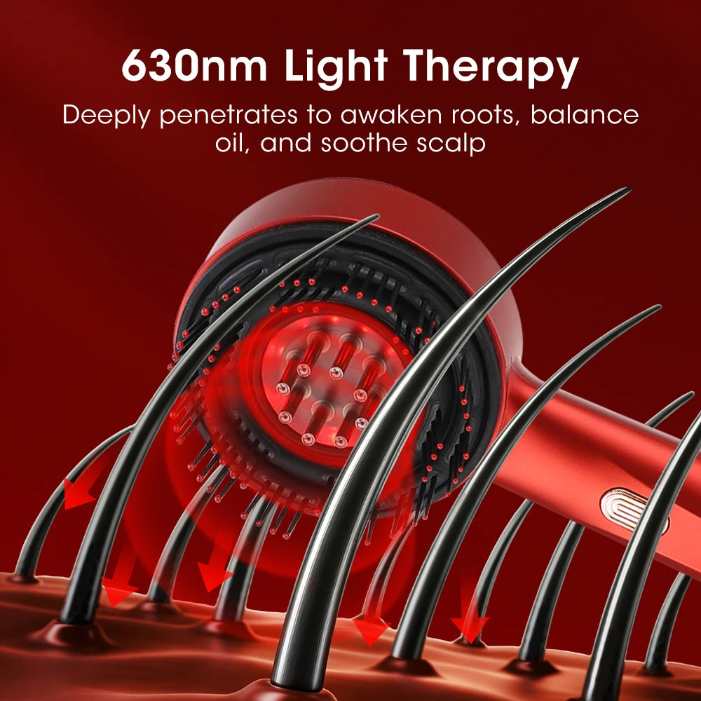 Afdeal Electric Kneading Massage Hair Comb Scalp Oil Applicator