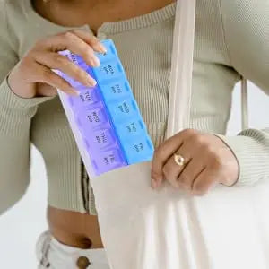 Portable Weekly Pill Organizer Box For Daily Medication Management