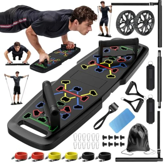 Portable Push Up Board Home Gym Fitness Equipment Set