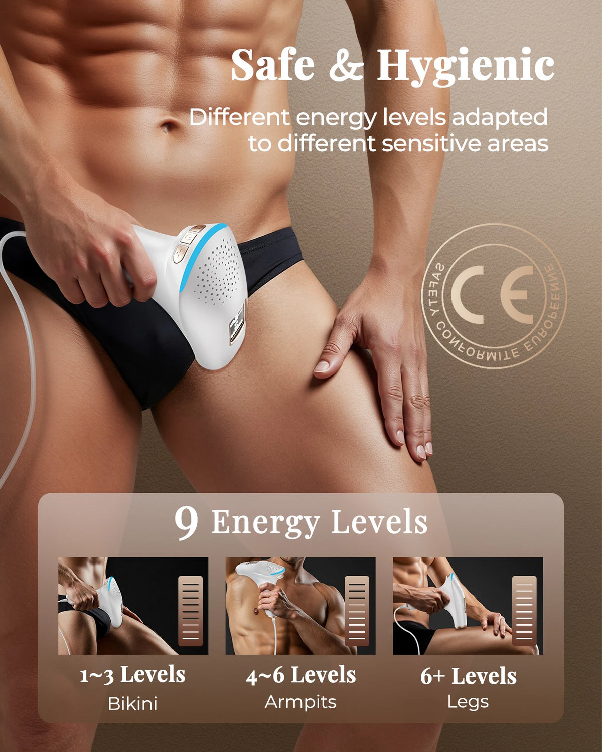 Totmizby Ipl Hair Removal Device For Whole Body And Facial Use