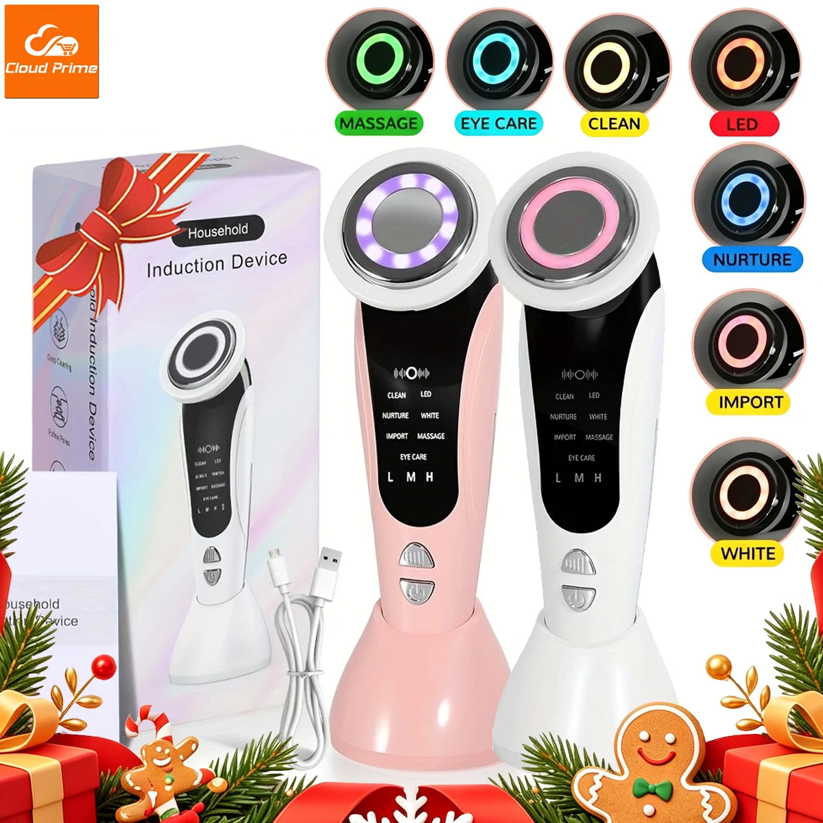 Cloud Prime 7 In 1 Facial And Neck Beauty Massager