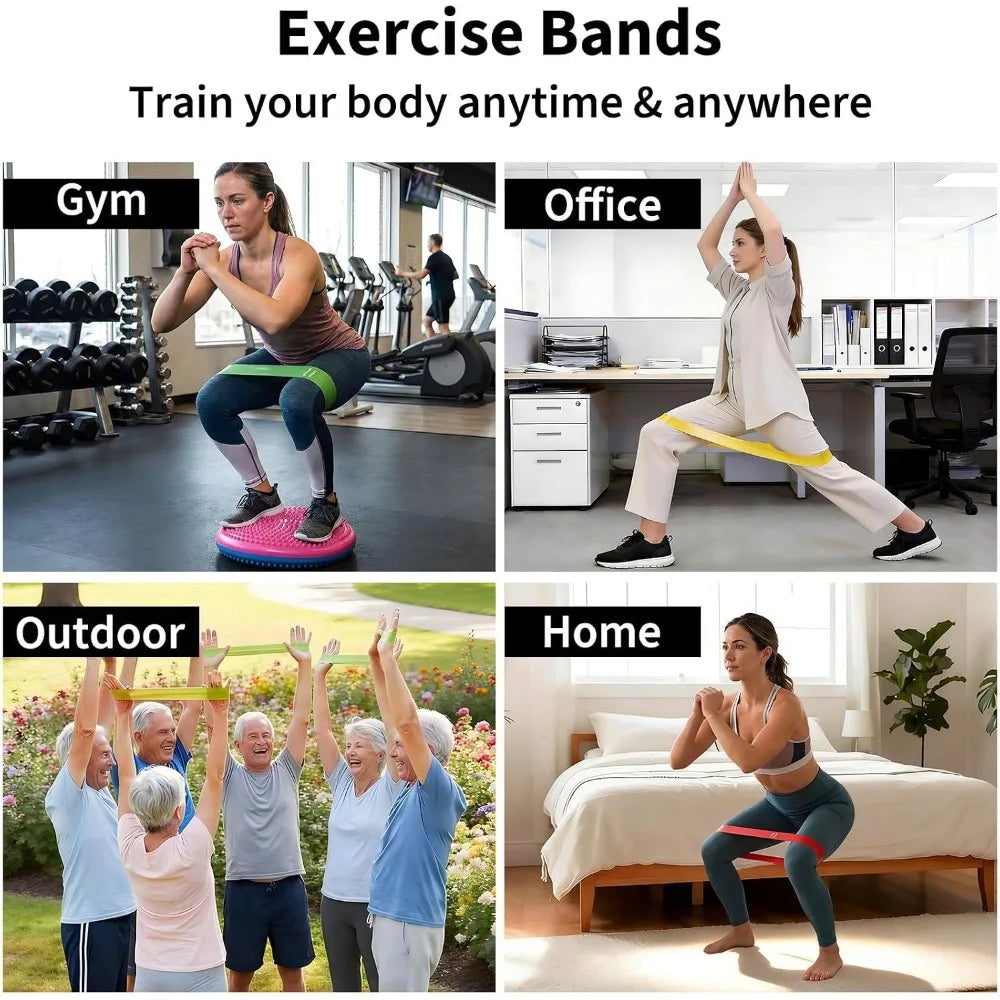 TPE Resistance Bands Exercise Loops For Strength And Muscle Stretching