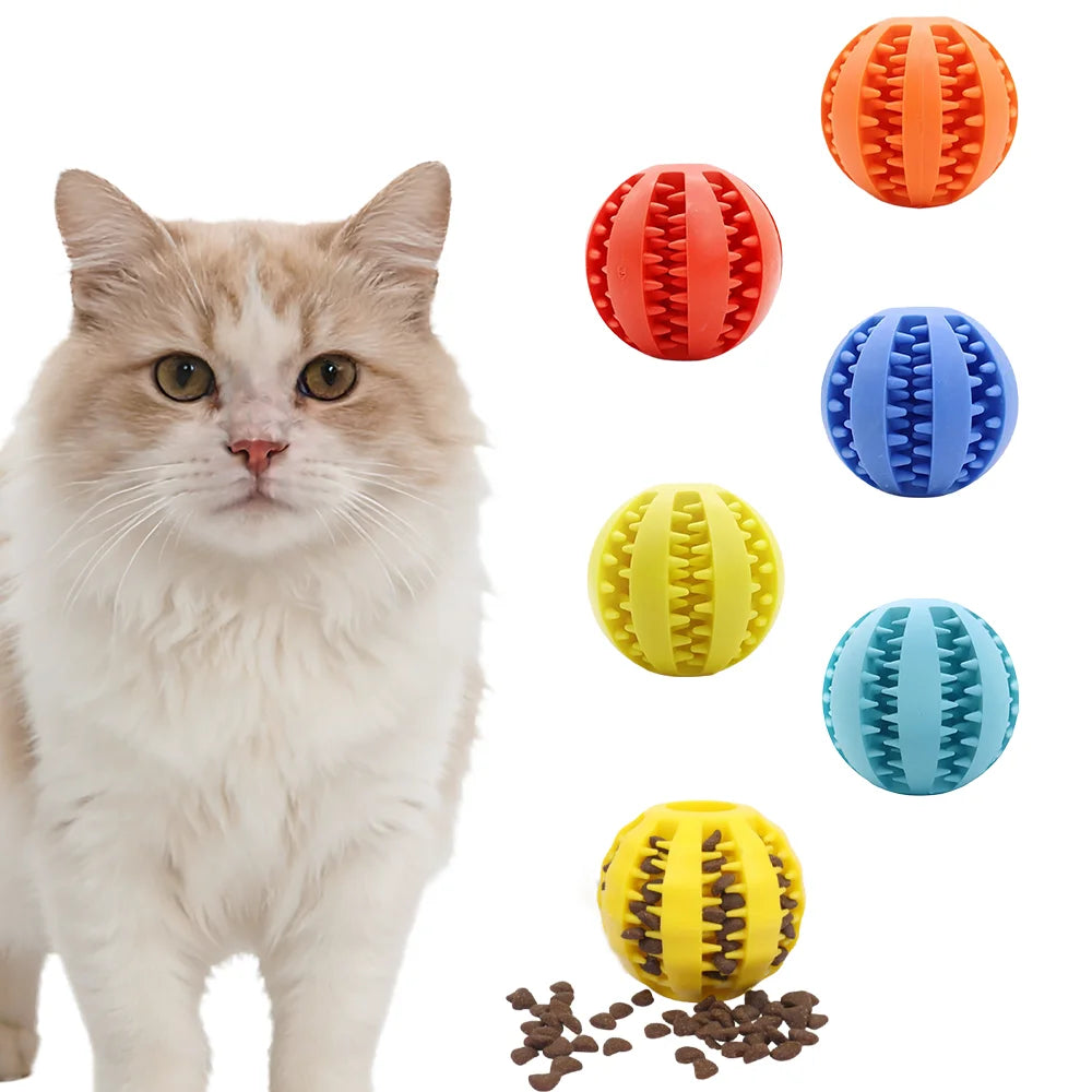 Professional Interactive Rubber Dog Leaking Chew Toy Training Puzzle Ball