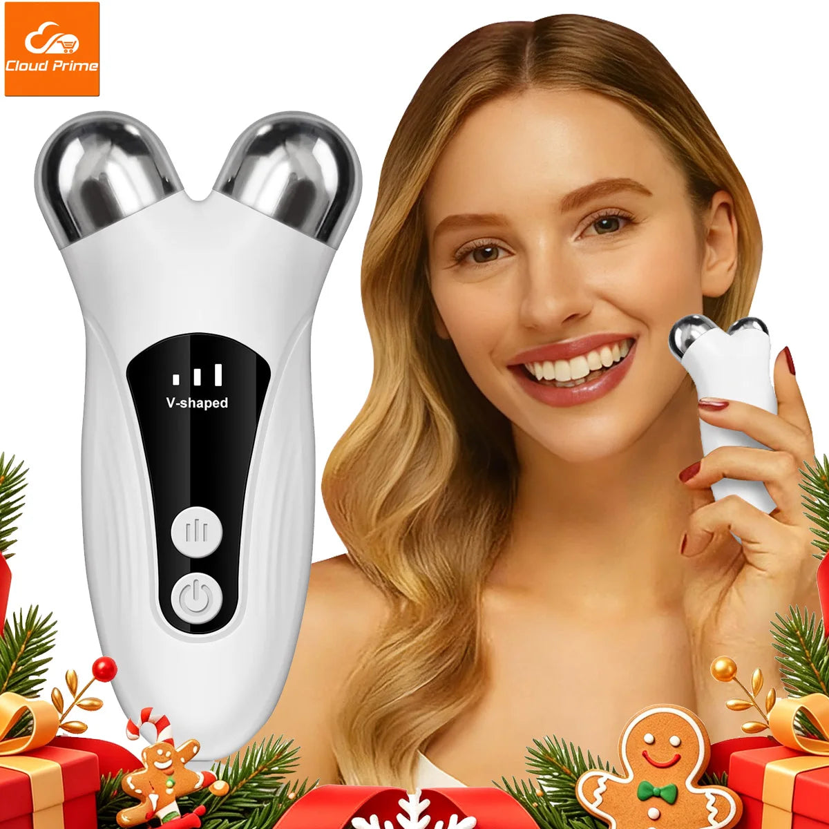 Cloud Prime Electric Roller Massager for Face and Neck Care