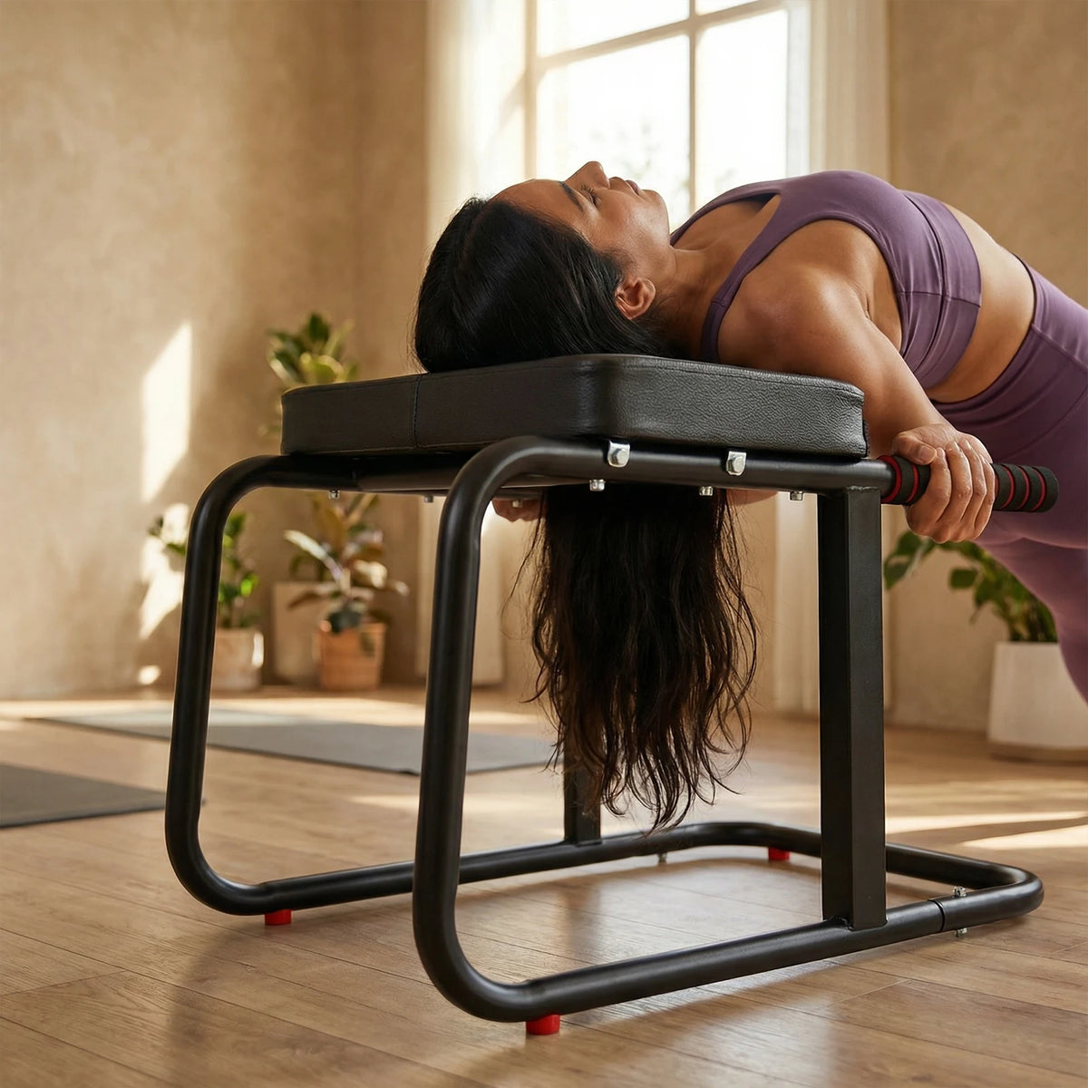 ATUOTIN Yoga Inversion Bench With Antislip Mat And Steel Frame
