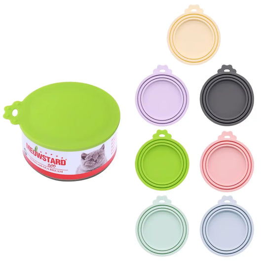 Reusable Silicone Pet Food Can Lid For Dogs And Cats
