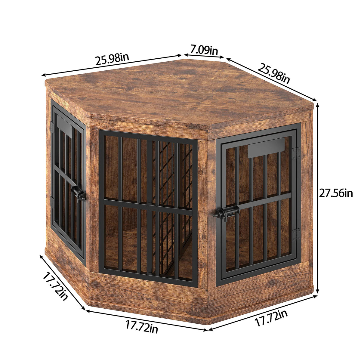 Modern Corner Dog Crate Furniture With Decorative TV Stand Design