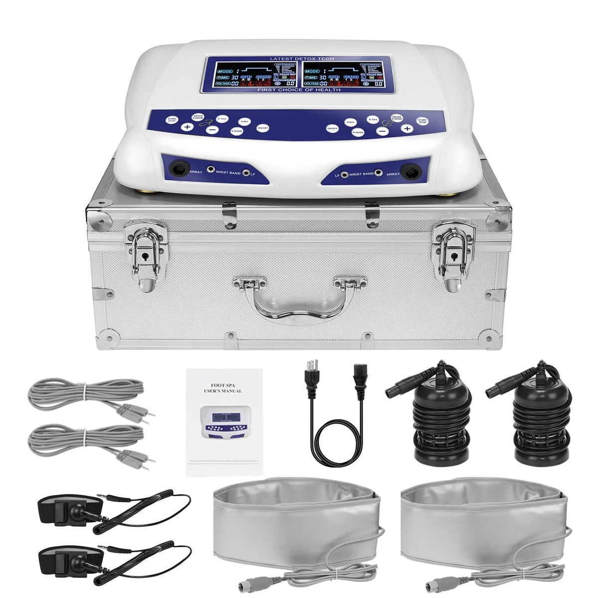 Dual Detoxify Ionic Foot Bath With Infrared Body Massage