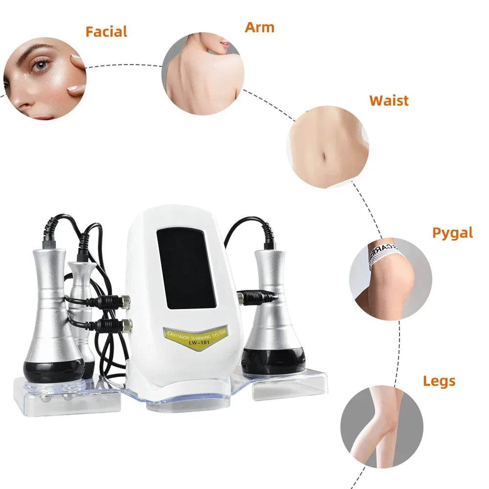 Moonic 3in1 Slimming Cavitation Machine Facial Body Skin Care Massager