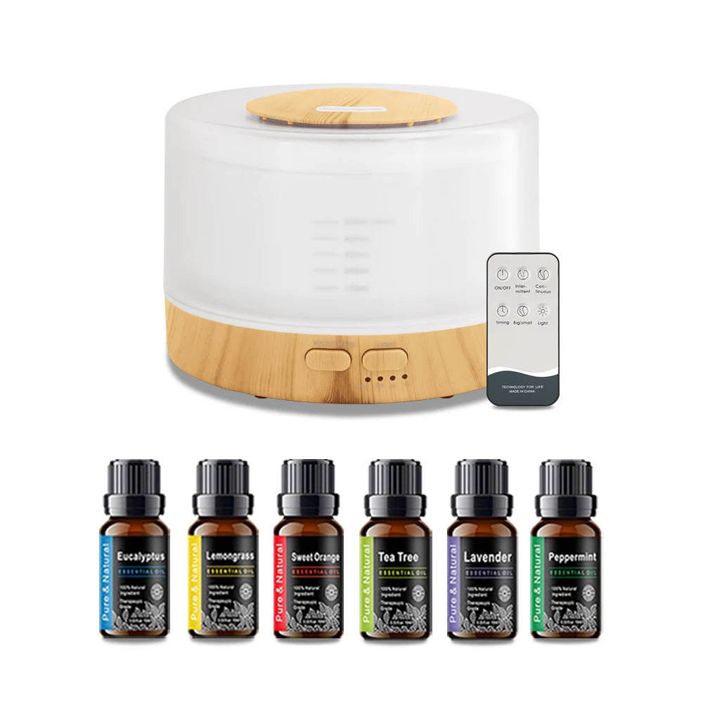 Ultrasonic Cool Mist Essential Oil Diffuser For Home Aromatherapy